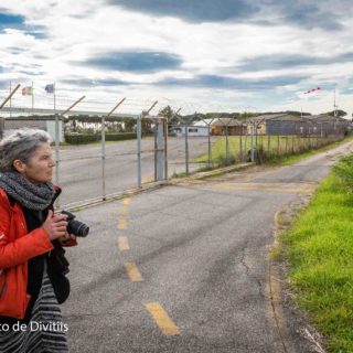 IL COMMISSARIO MALTESE Regia di Gianluca Tavarelli - Sopralluogo della scenografa Emita Frigato presso l'aeroporto militare Comani di Latina 27 novembre 2015 - EdeDPhotos/Enrico de Divitiis/latina film commissioin